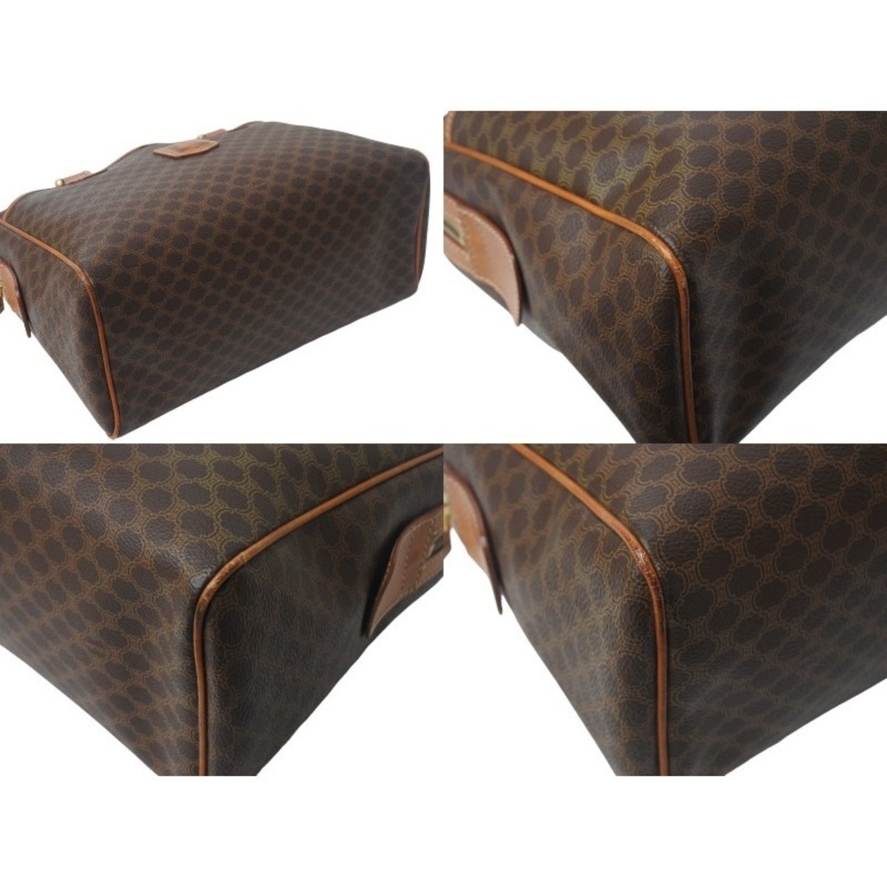 Celine handbag brown leather macadam Triomphe - Picture 6 of 8